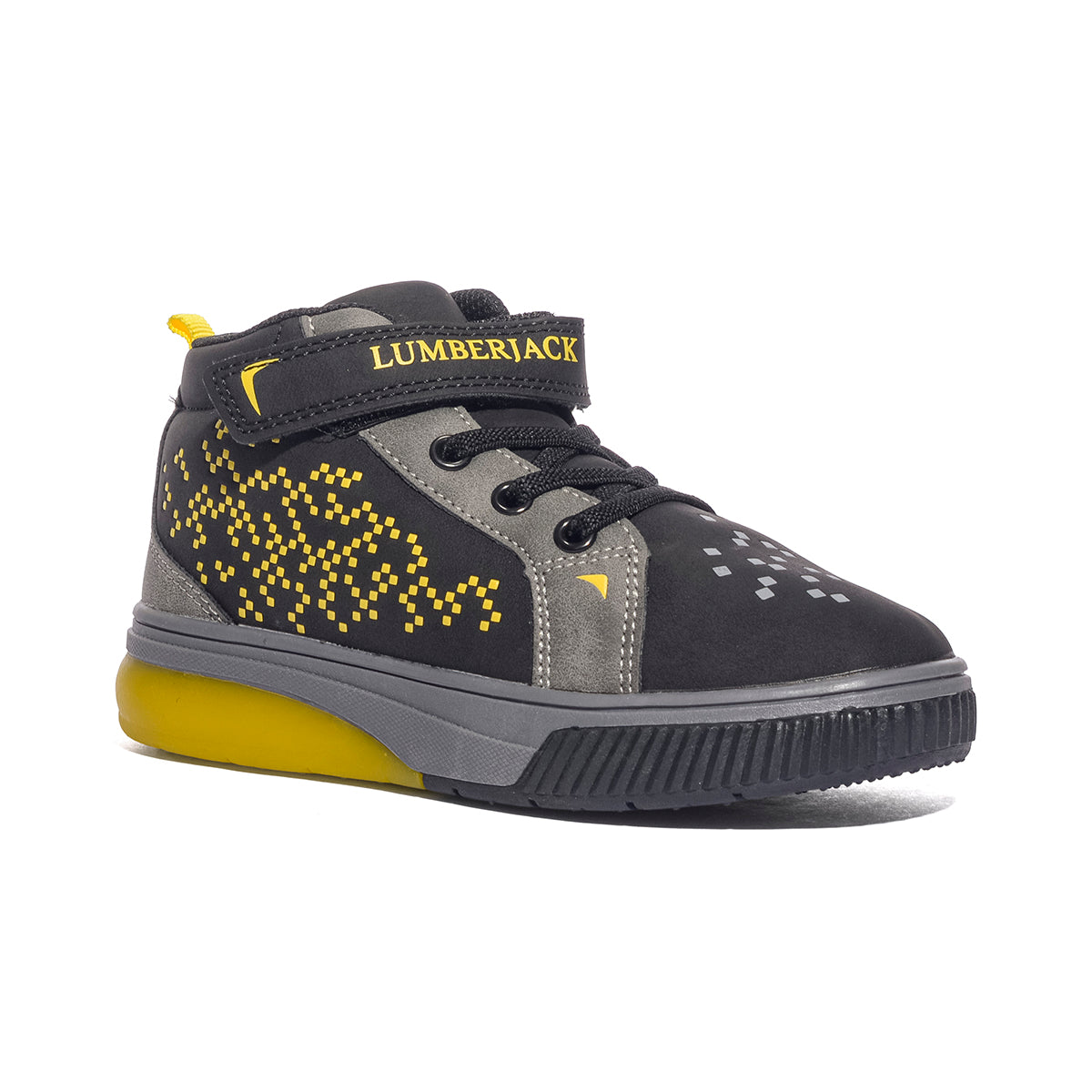 LUMBERJACK SBJ5705-001 BLACK YELLOW Sneakers Bambino 