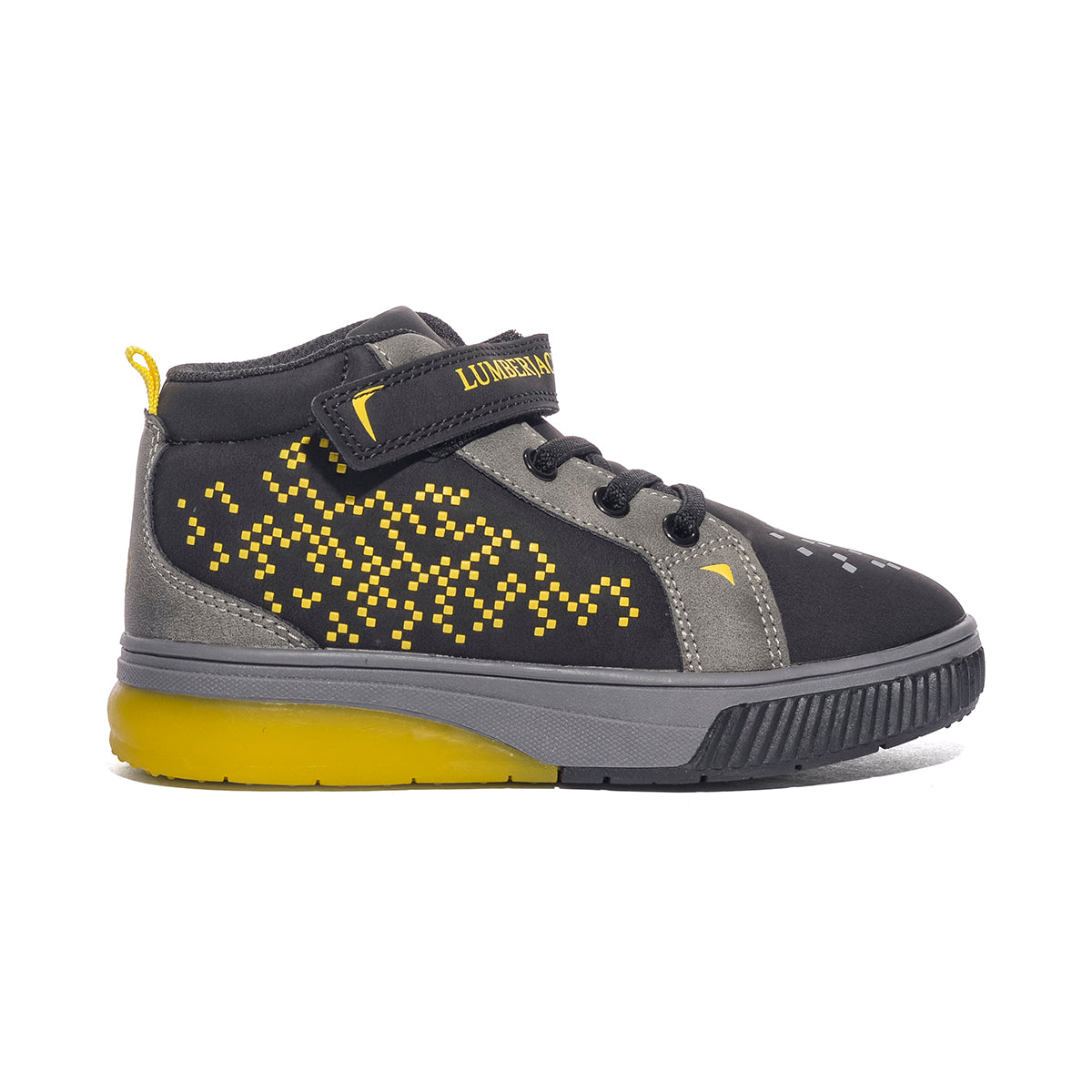 LUMBERJACK SBJ5705-001 BLACK YELLOW Sneakers Bambino 