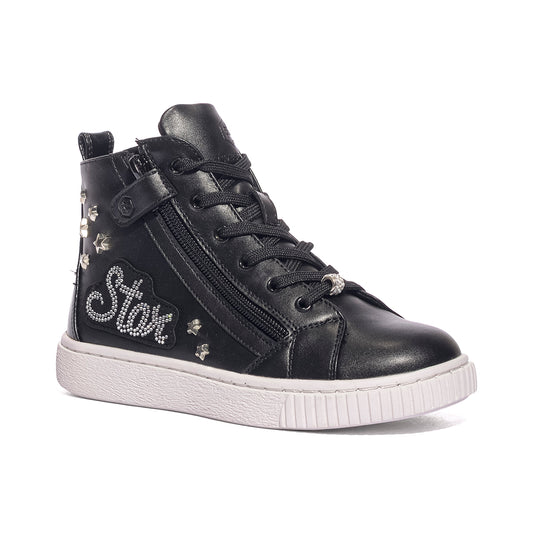 LUMBERJACK SGB9111-006 BLACK WHITE Sneakers Bambina 