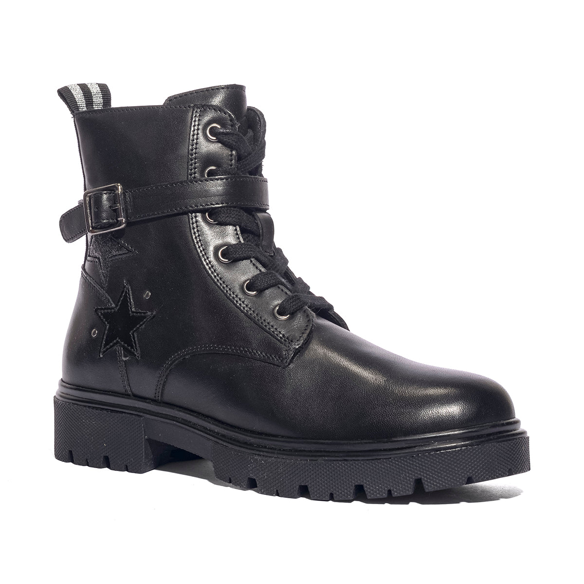LUMBERJACK SGH1601-002 BLACK Anfibi Bambina 