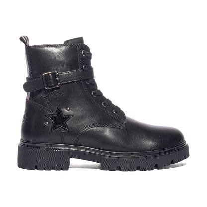 LUMBERJACK SGH1601-002 BLACK Anfibi Bambina 