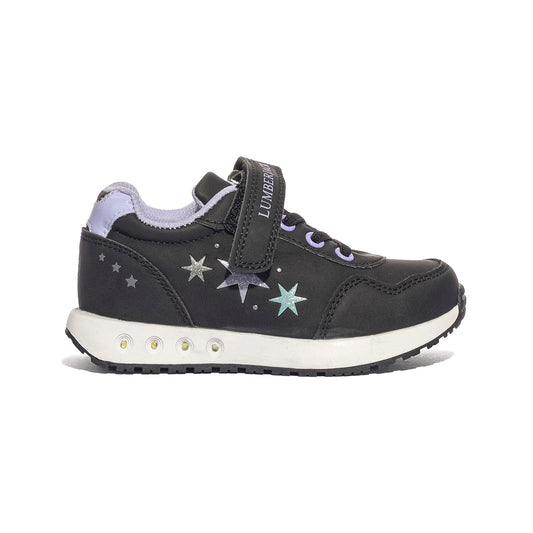 LUMBERJACK SGJ5605-001 BLACK LILAC Sneakers Bambina 