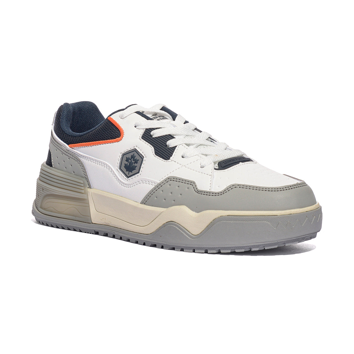 LUMBERJACK SMJ8411-001 WHITE LT GREY BLUE Sneakers Uomo 