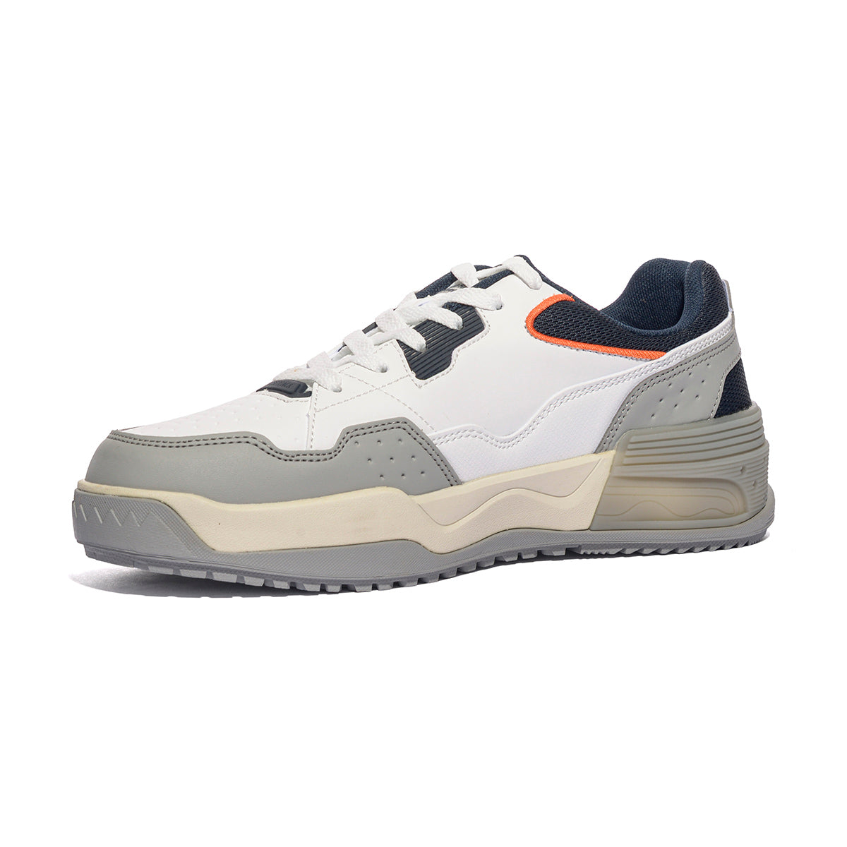LUMBERJACK SMJ8411-001 WHITE LT GREY BLUE Sneakers Uomo 