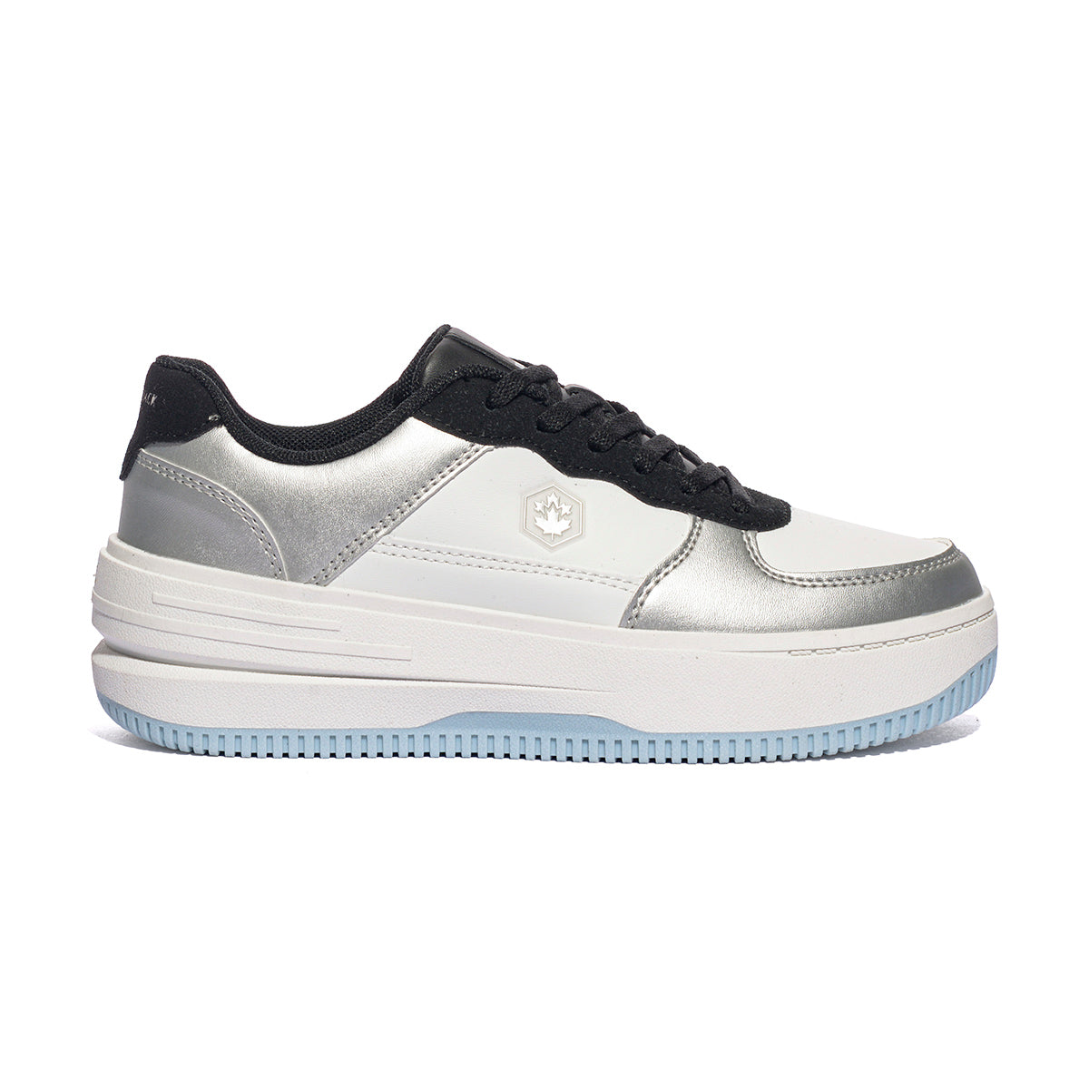 LUMBERJACK SWJ7411-001 WHITE BLACK SILVER Sneakers Donna 