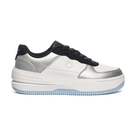 LUMBERJACK SWJ7411-001 WHITE BLACK SILVER Sneakers Donna 