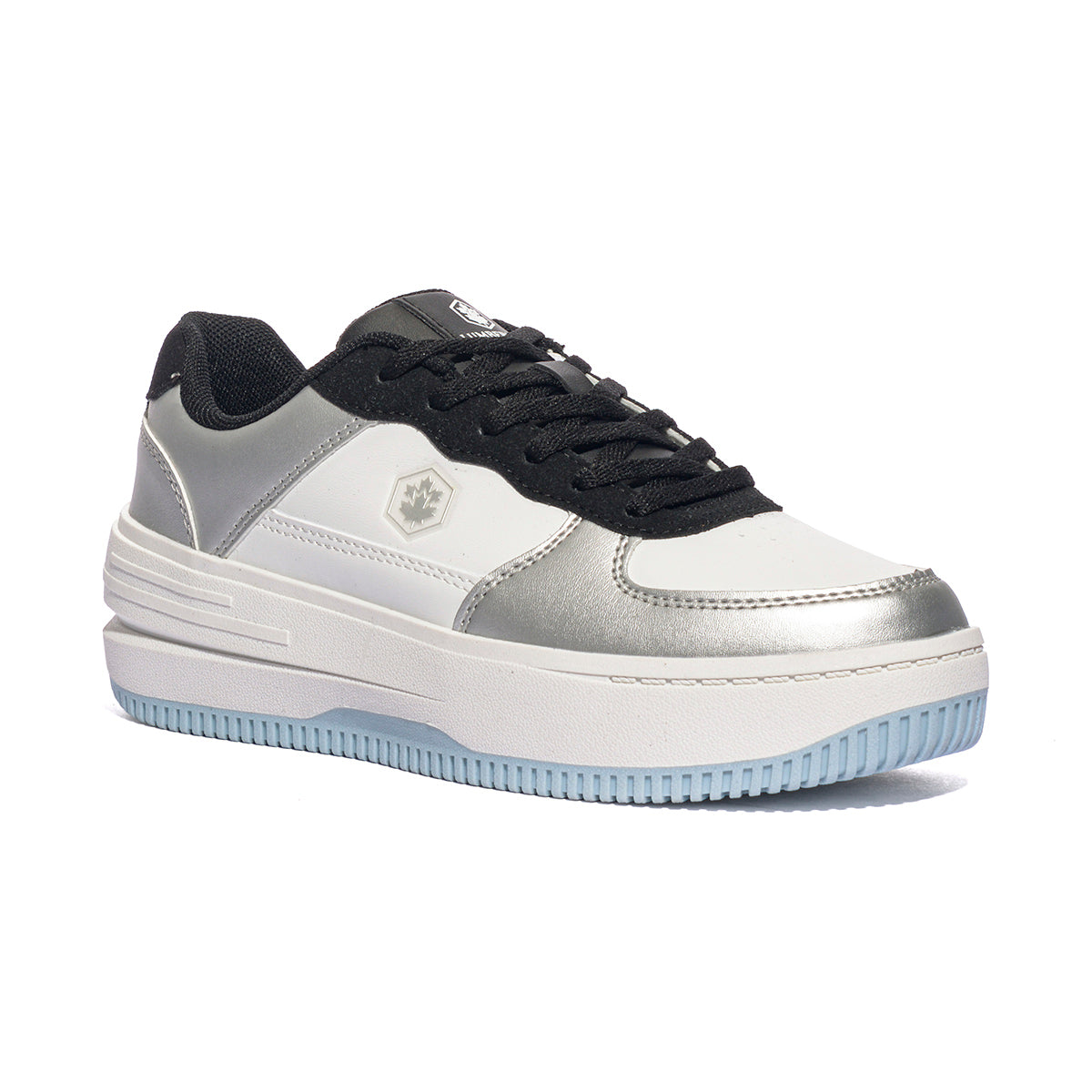 LUMBERJACK SWJ7411-001 WHITE BLACK SILVER Sneakers Donna 