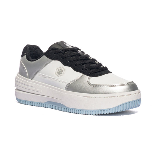 LUMBERJACK SWJ7411-001 WHITE BLACK SILVER Sneakers Donna 