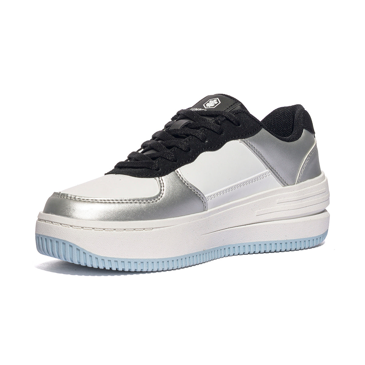 LUMBERJACK SWJ7411-001 WHITE BLACK SILVER Sneakers Donna 