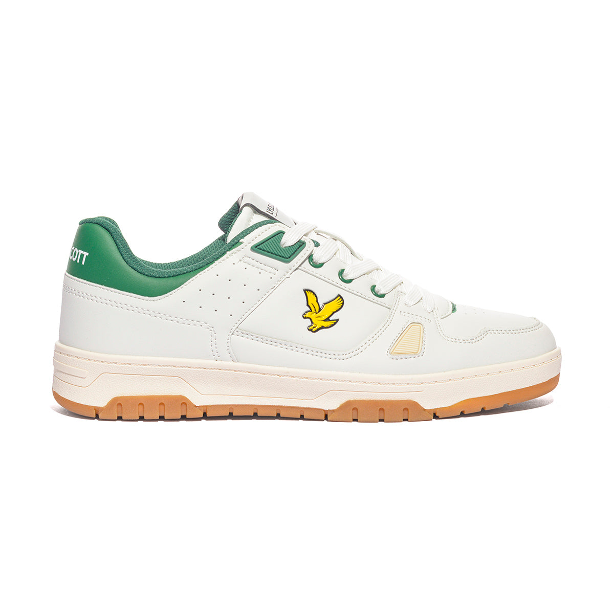 LYLE & SCOTT HENRY002 WHITE GREEN Sneakers Uomo 