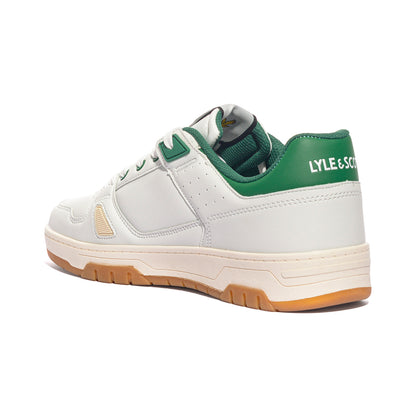 LYLE & SCOTT HENRY002 WHITE GREEN Sneakers Uomo 
