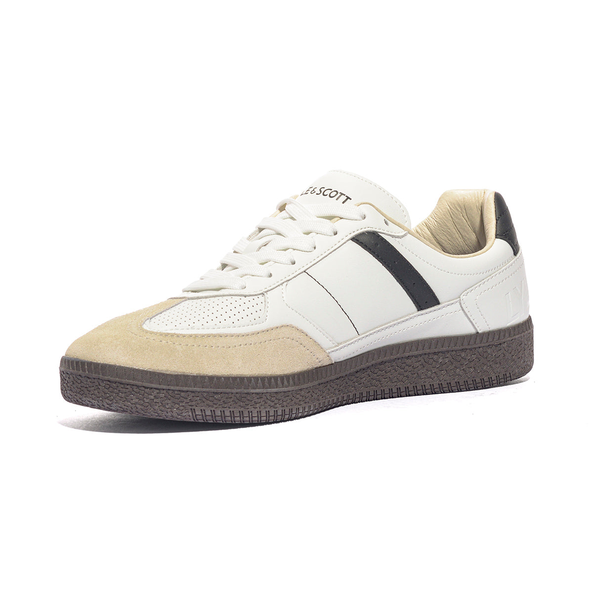 LYLE & SCOTT JOSH003 OFF WHITE BLACK Sneakers Uomo 