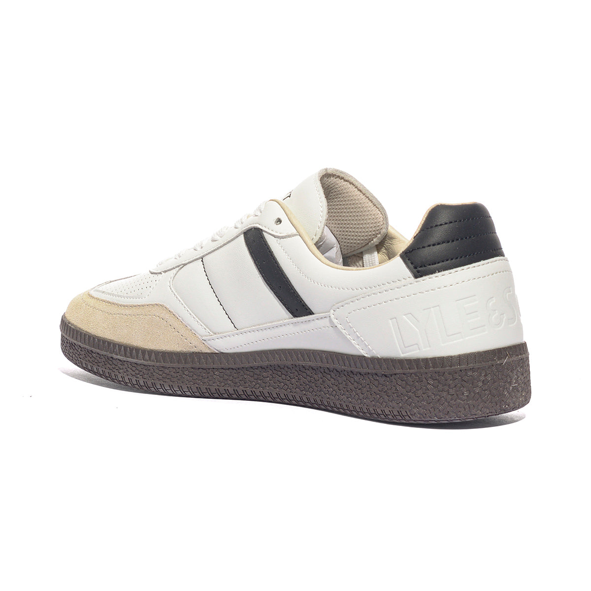 LYLE & SCOTT JOSH003 OFF WHITE BLACK Sneakers Uomo 