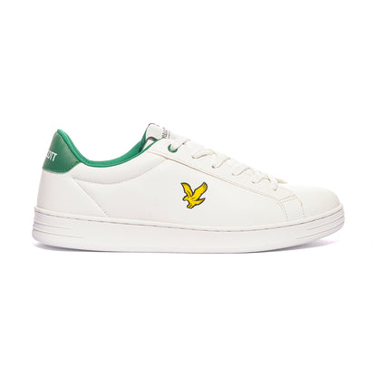 LYLE & SCOTT KALEB002 WHITE GREEN Sneakers Uomo 
