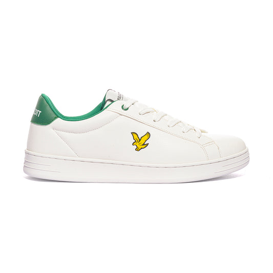 LYLE & SCOTT KALEB002 WHITE GREEN Sneakers Uomo 