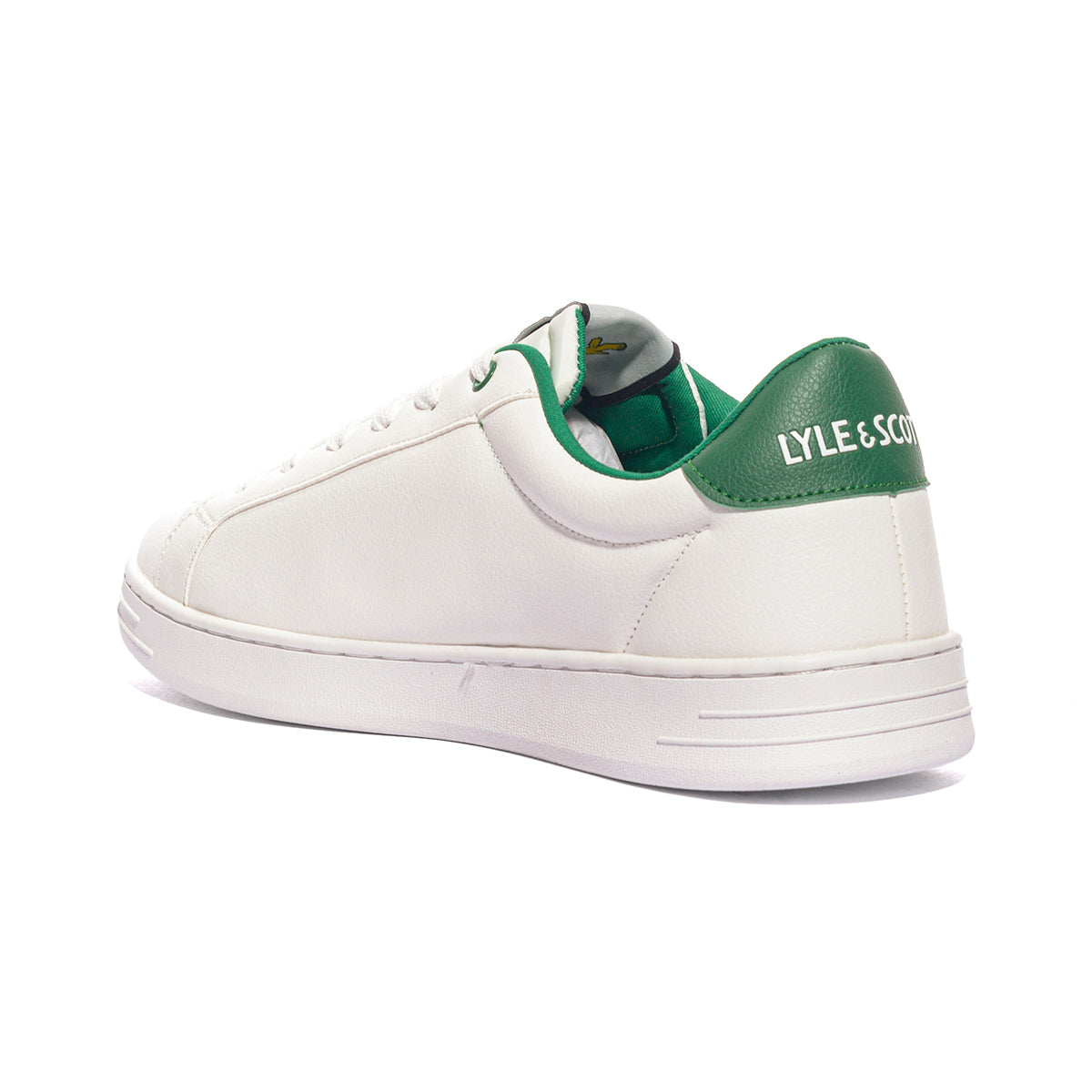 LYLE & SCOTT KALEB002 WHITE GREEN Sneakers Uomo 