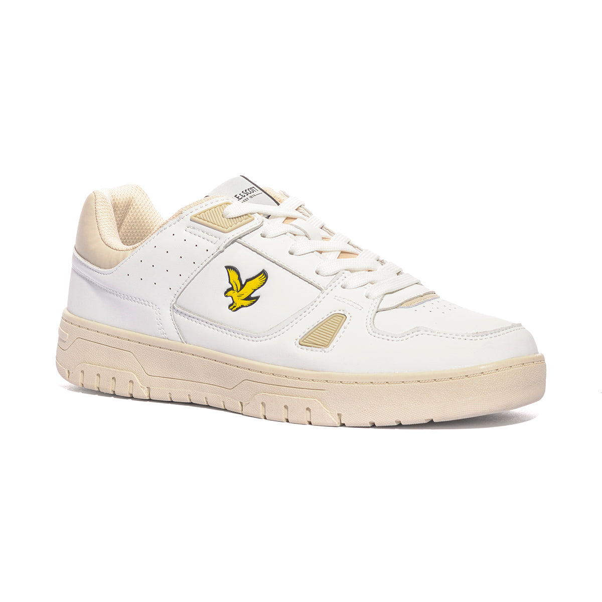 LYLE & SCOTT LS302017AM01WH00 WHITE BEIGE Sneakers Uomo 