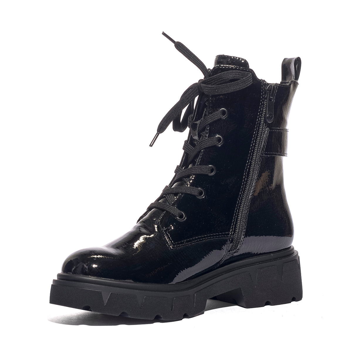 MARCO TOZZI 2-25249-45 BLACK PATENT Anfibi Donna 