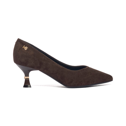 MARIELLA BURANI 52340 SUEDE D.BROWN Decollete Donna 
