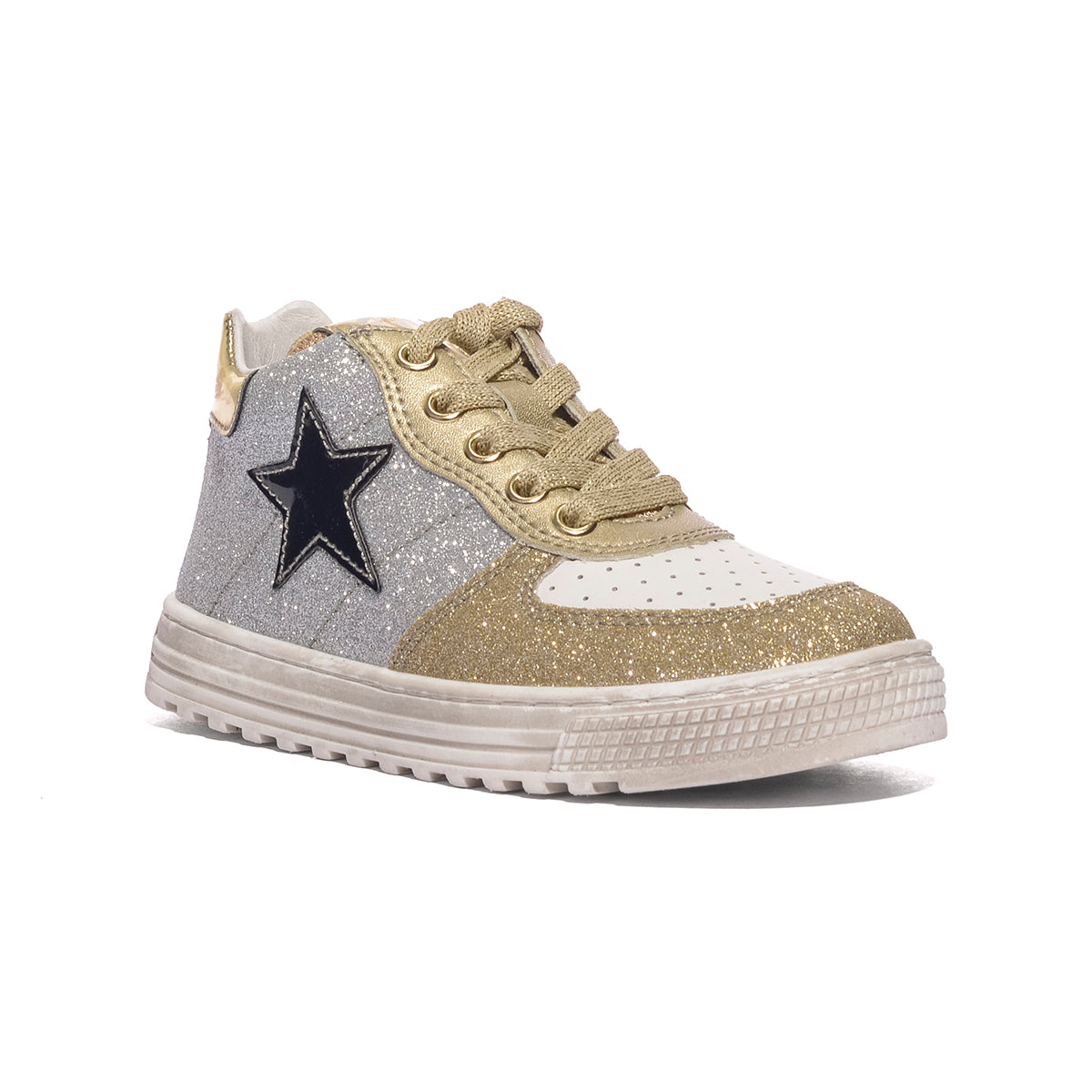 NATURINO 0012016147.13.1Q13 SILVER PLATINUM Sneakers Bambina 