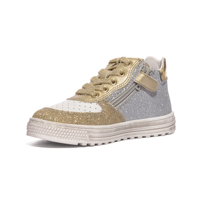 NATURINO 0012016147.13.1Q13 SILVER PLATINUM Sneakers Bambina 
