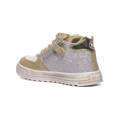 NATURINO 0012016147.13.1Q13 SILVER PLATINUM Sneakers Bambina 