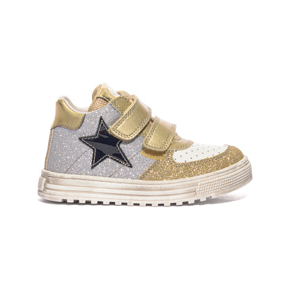 NATURINO 0012017087.13.1Q13 ARGENTO/NICHEL Sneakers Bambina 
