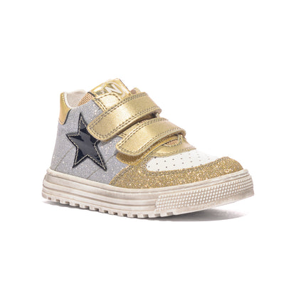NATURINO 0012017087.13.1Q13 ARGENTO/NICHEL Sneakers Bambina 