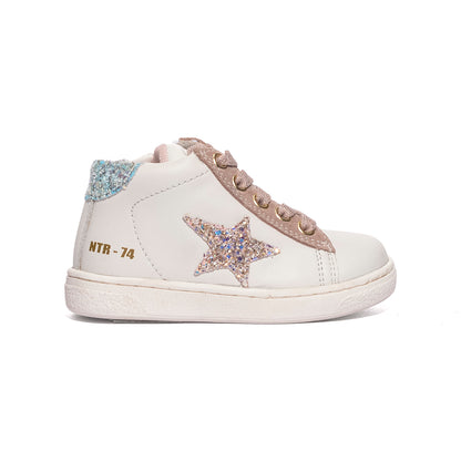 NATURINO 0012017858.31.1N29 WHITE CIPRIA Sneakers Bambina 