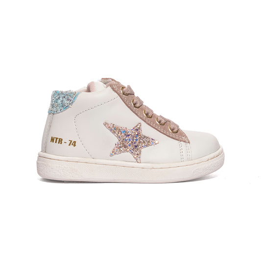 NATURINO 0012017858.31.1N29 WHITE CIPRIA Sneakers Bambina 