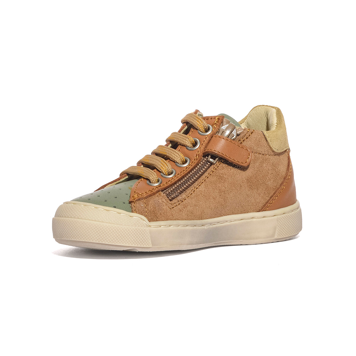 NATURINO 0012018090.02.3F36 SAGE COGNAC Sneakers Bambino 
