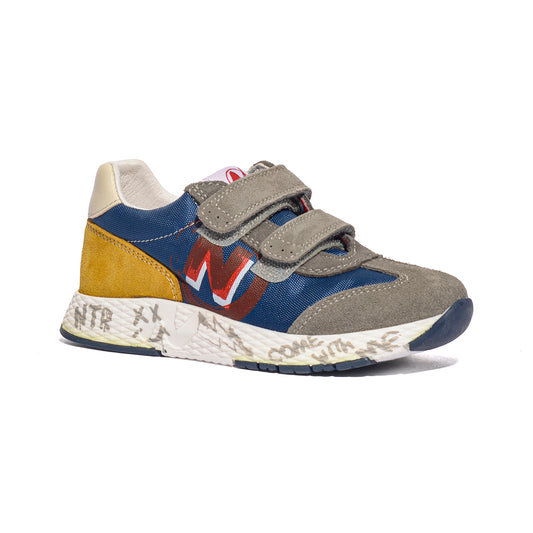 NATURINO 0012018225.29.3B06 DARK GREY AZURE Sneakers Bambino 