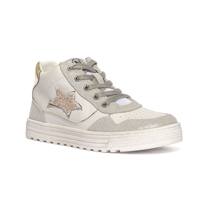 NATURINO 0012018619.10.1Q13 SILVER WHITE Sneakers Bambina 
