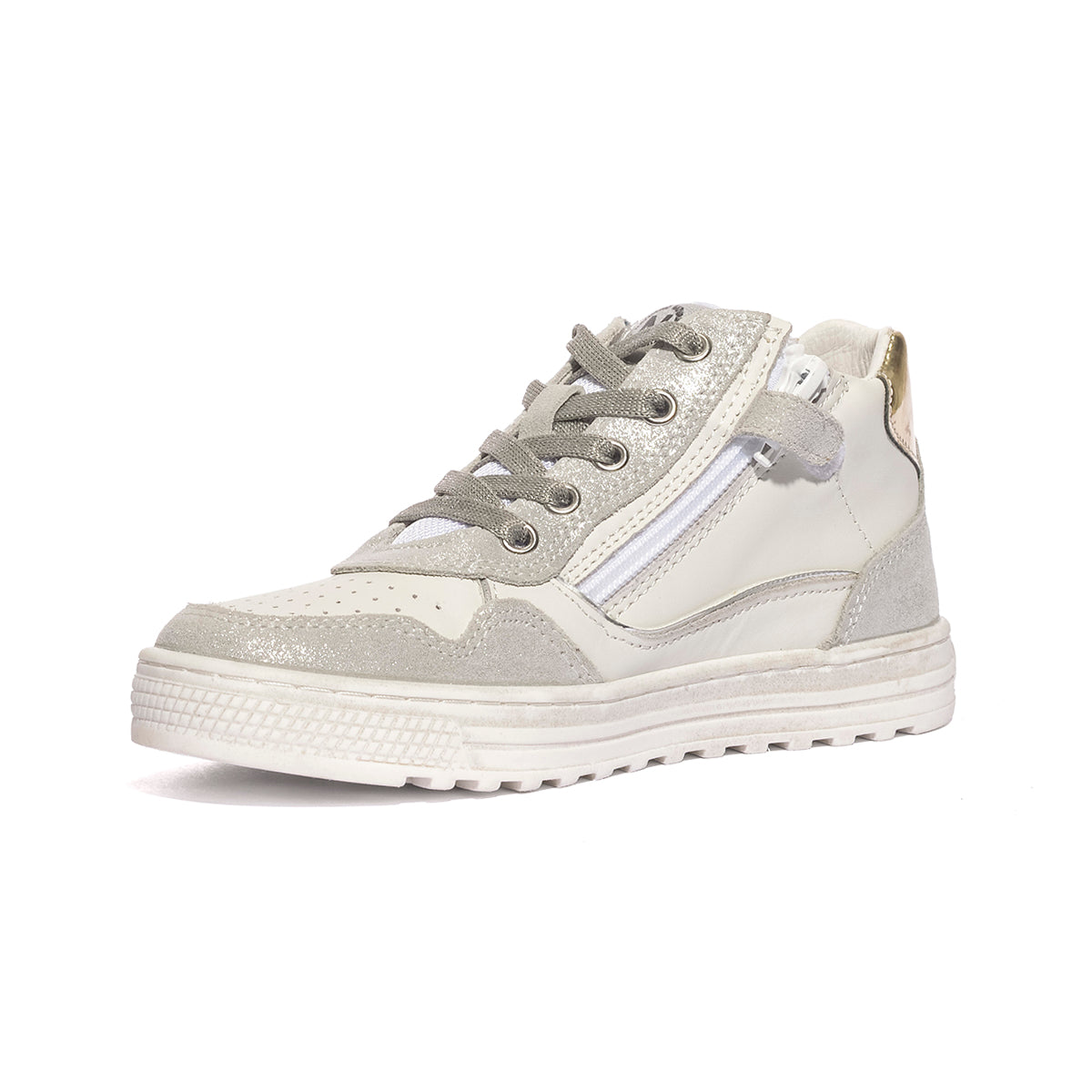 NATURINO 0012018619.10.1Q13 SILVER WHITE Sneakers Bambina 