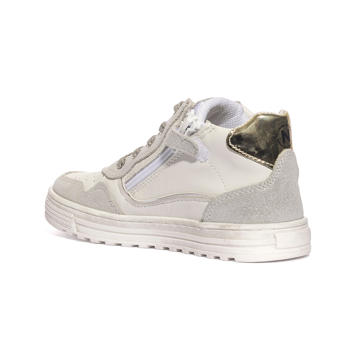 NATURINO 0012018619.10.1Q13 SILVER WHITE Sneakers Bambina 