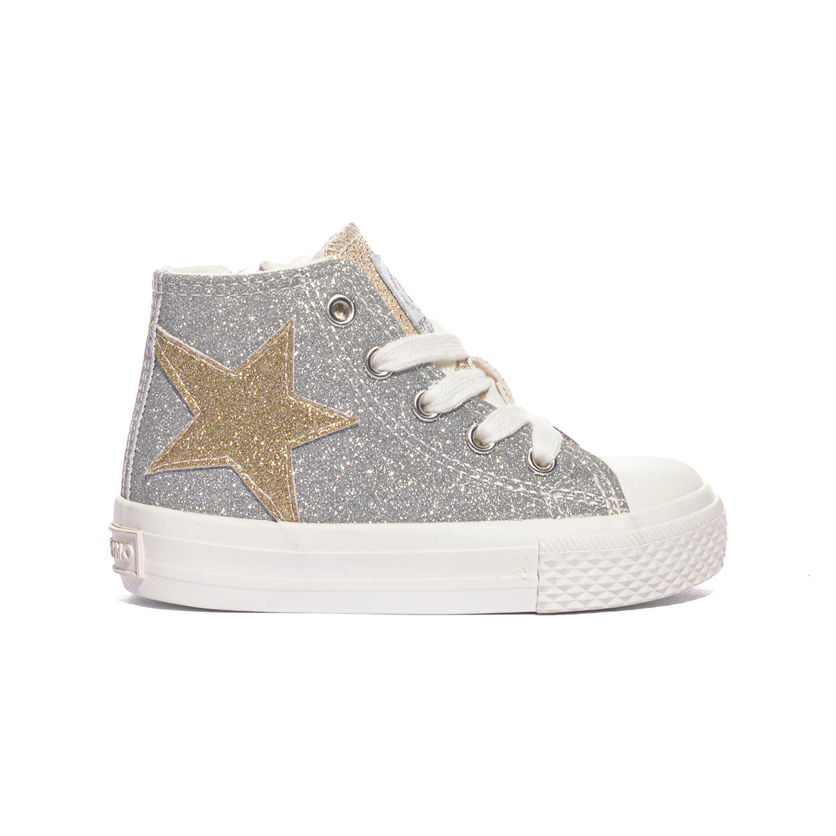 NATURINO 0012019062.01.1Q97 ARGENTO/NICHEL Sneakers Bambina 
