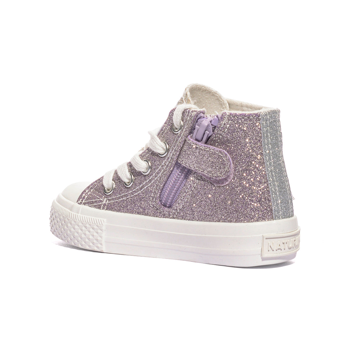 NATURINO 0012019062.01.1Q97 ARGENTO/NICHEL Sneakers Bambina 