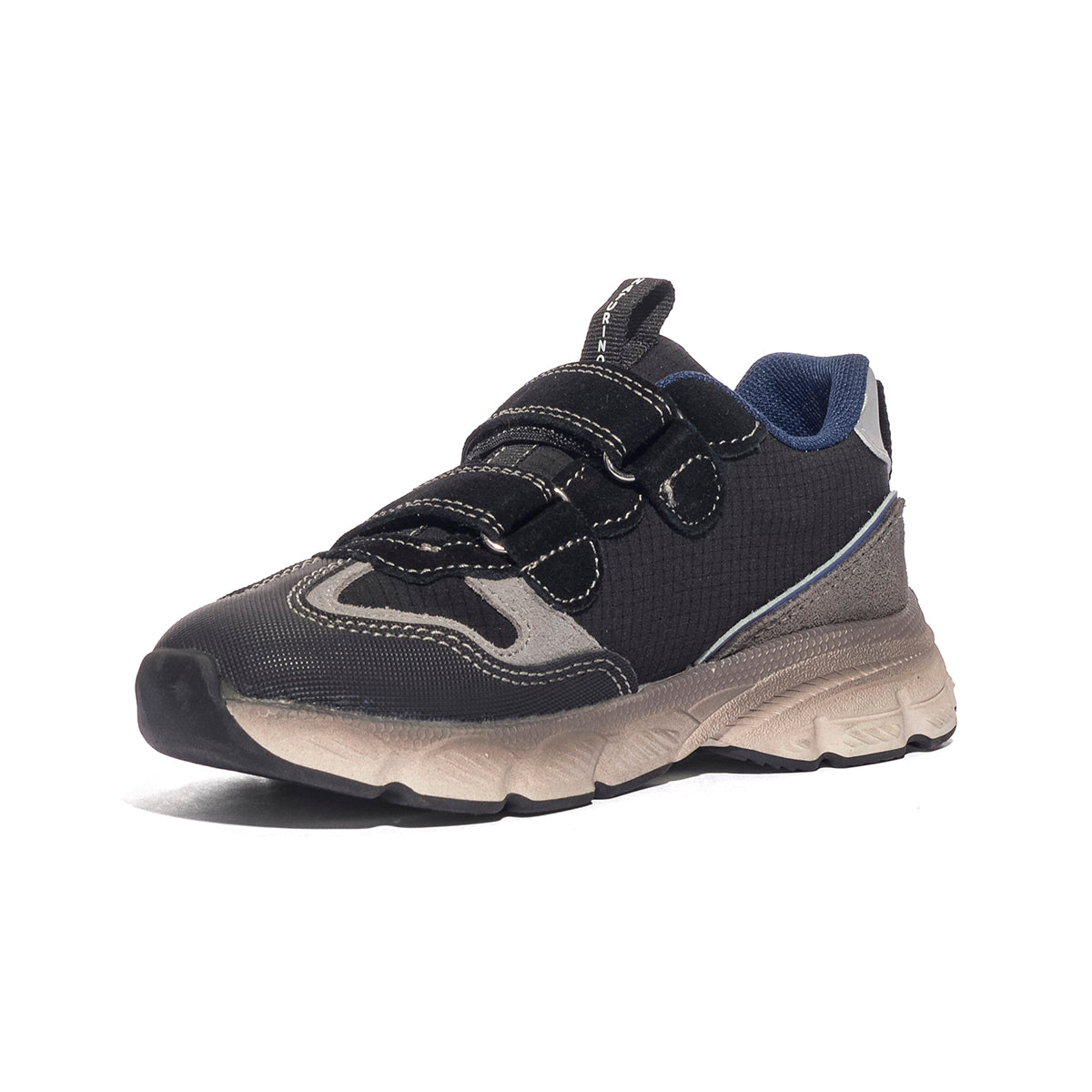 NATURINO 0012019374.01.1A67 BLACK DARK GREY Sneakers Bambino 