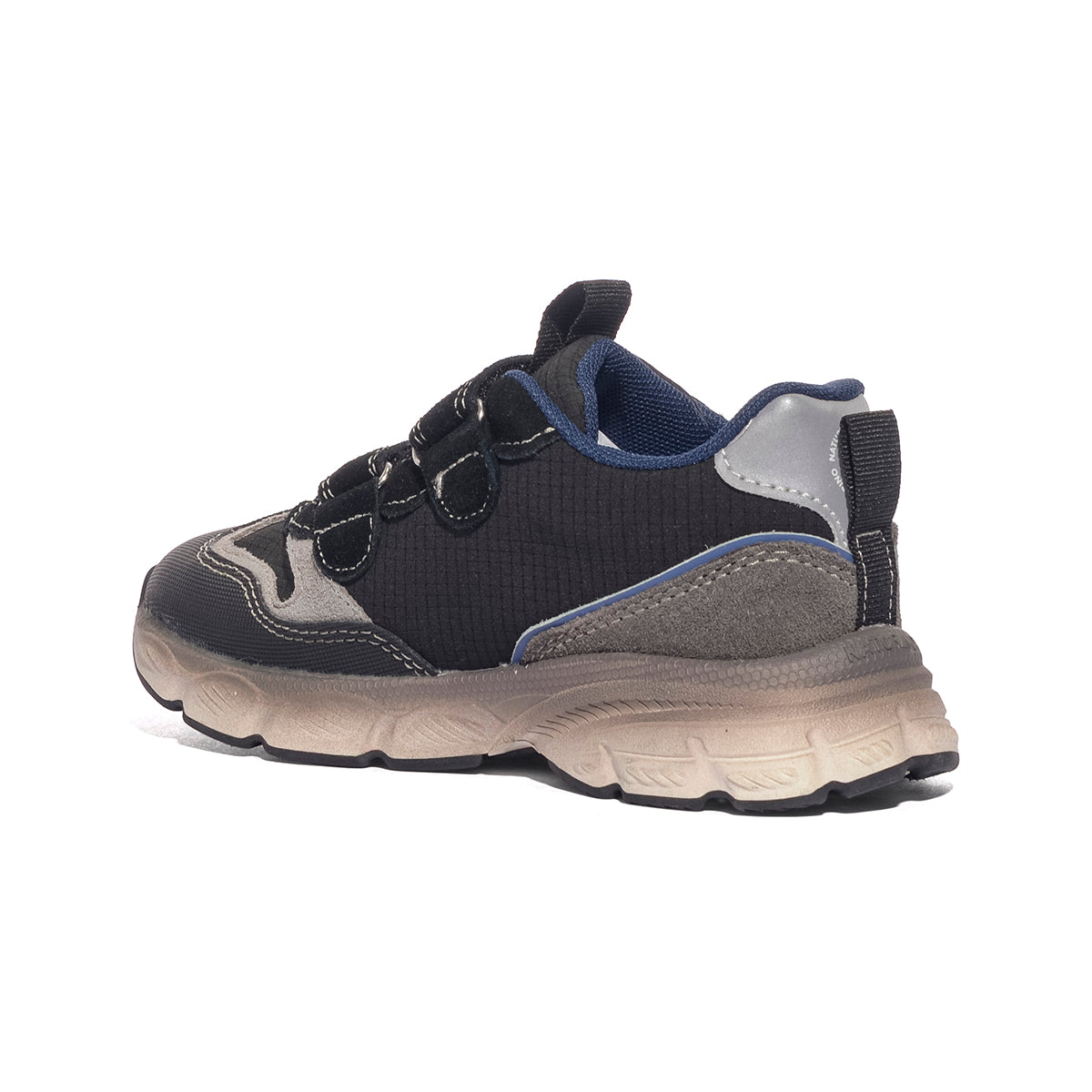 NATURINO 0012019374.01.1A67 BLACK DARK GREY Sneakers Bambino 