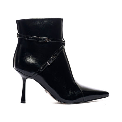 QUEEN HELENA K5035 BLACK PATENT Stivaletti Donna 