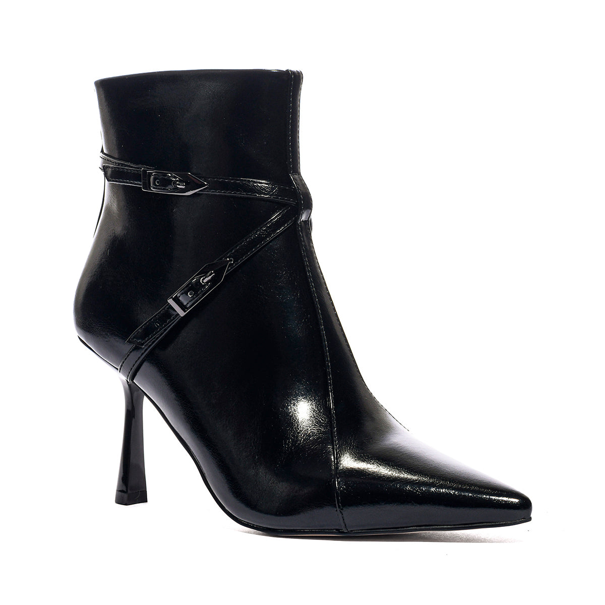 QUEEN HELENA K5035 BLACK PATENT Stivaletti Donna 