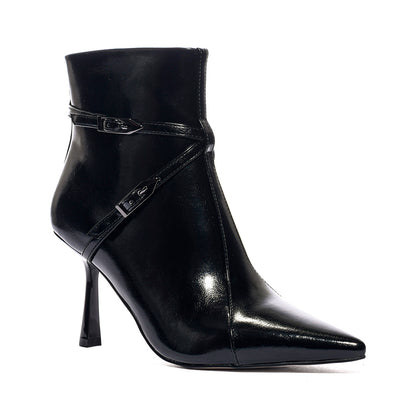 QUEEN HELENA K5035 BLACK PATENT Stivaletti Donna 
