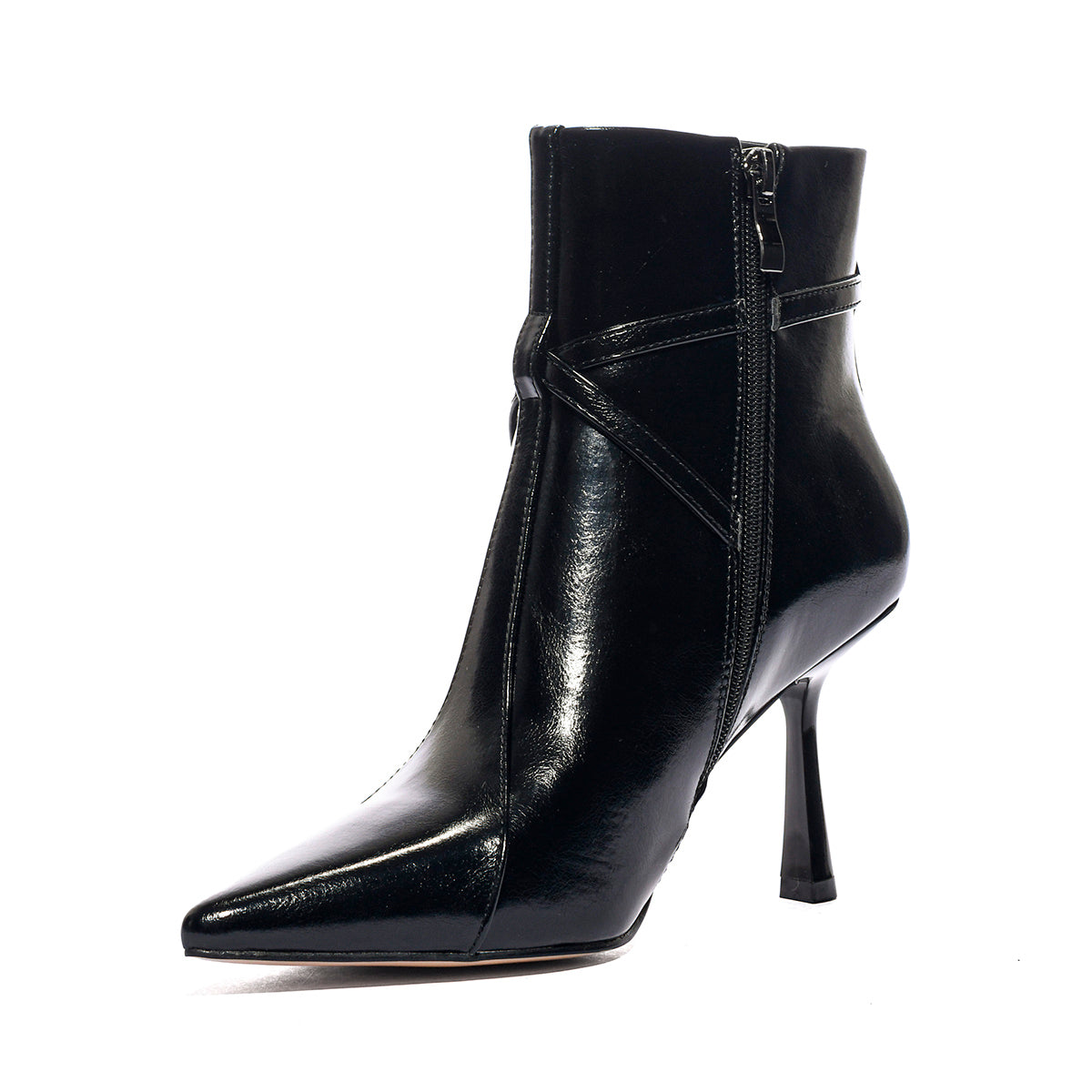 QUEEN HELENA K5035 BLACK PATENT Stivaletti Donna 