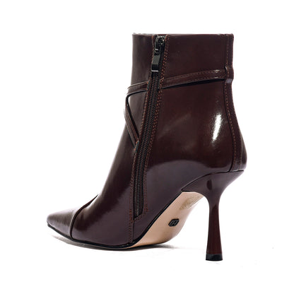 QUEEN HELENA K5035 BURGUNDY PATENT Stivaletti Donna 