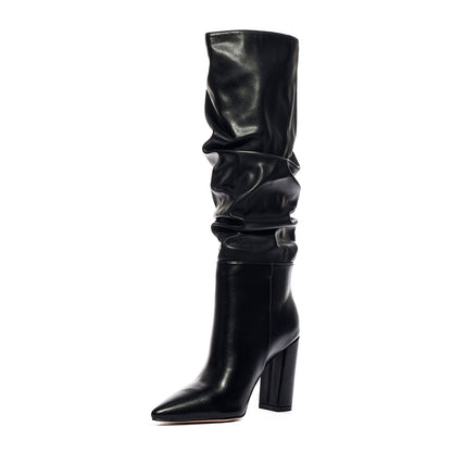 QUEEN HELENA K5117 BLACK PU Stivali Donna 