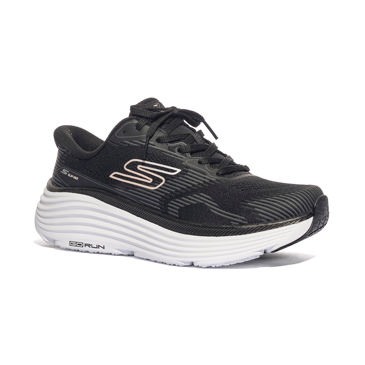 SKECHERS 129484 BKW Sneakers Donna 