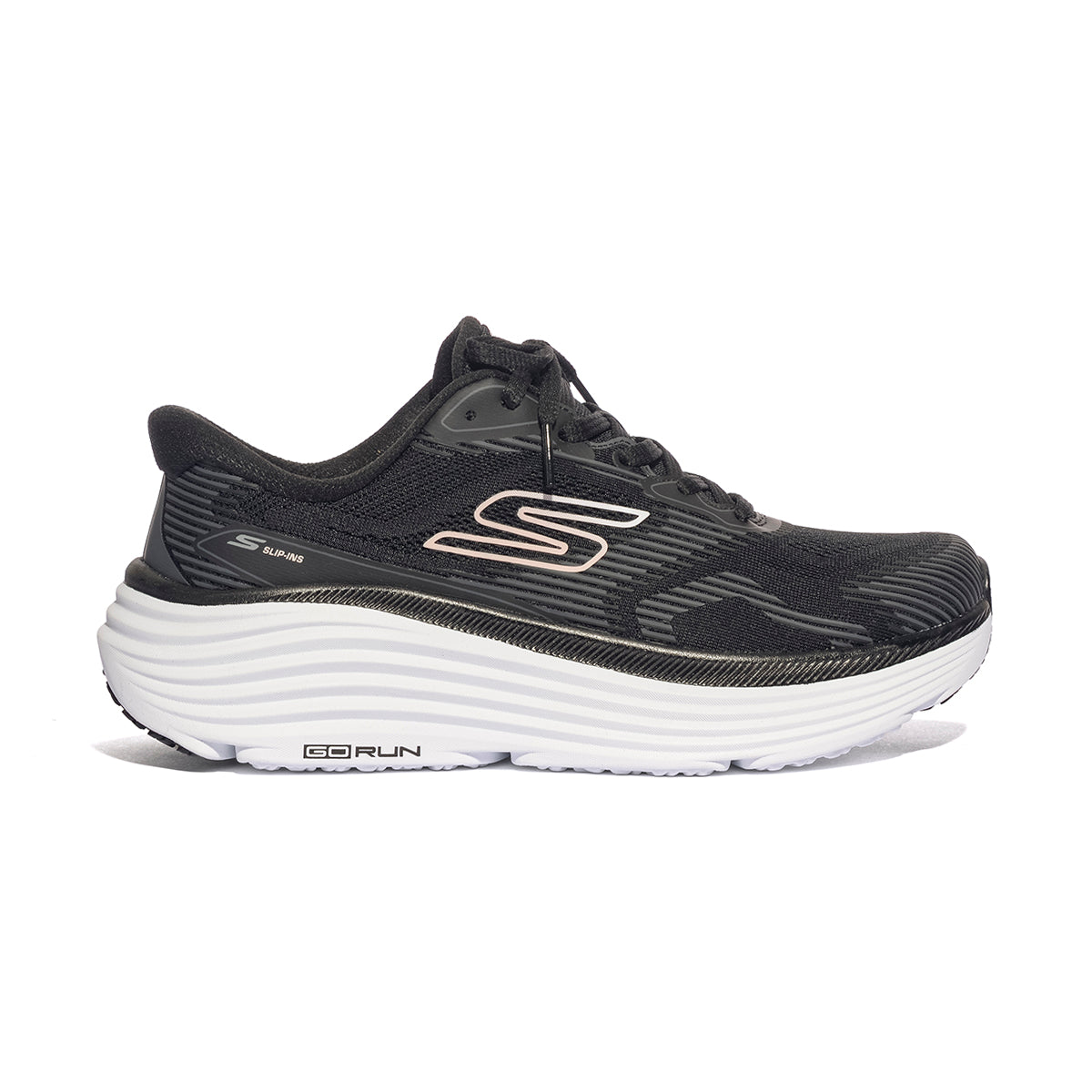 SKECHERS 129484 BKW Sneakers Donna 