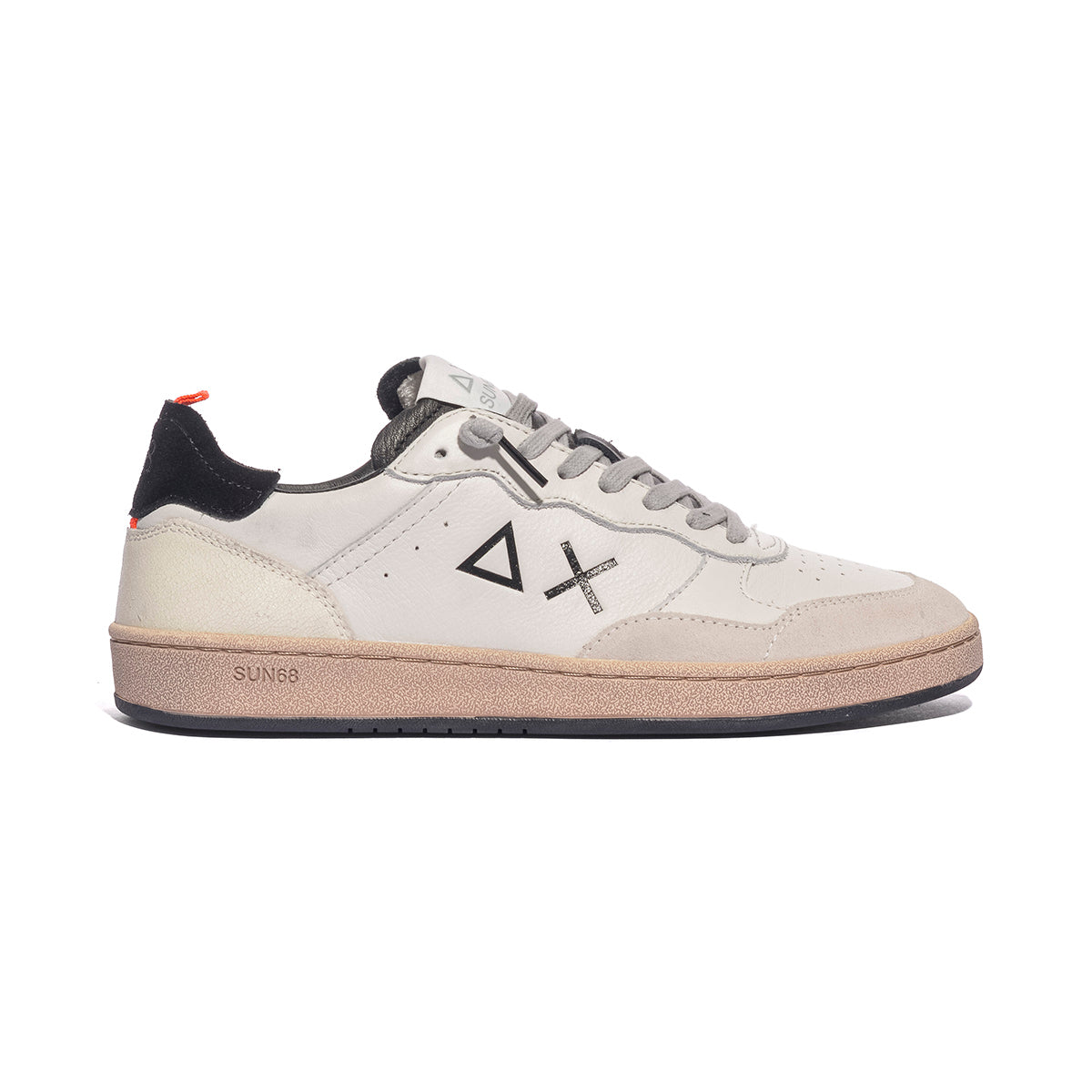 SUN 68 Z46146 BIANCO PANNA NERO Sneakers Uomo 
