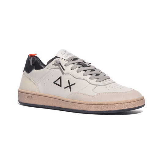 SUN 68 Z46146 BIANCO PANNA NERO Sneakers Uomo 