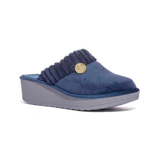 VALLEVERDE 55201 BLU Pantofola Donna 